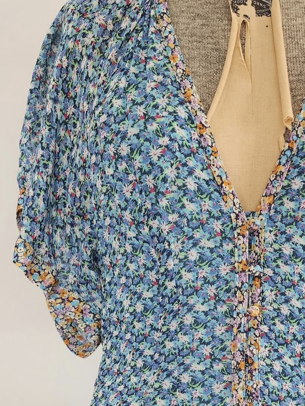 Maeve Blue Floral Maxi Dress - Picture 5 of 6